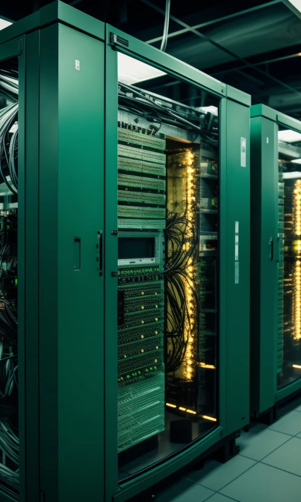 Vecteezy ai generated inside a high tech data center multiple rows 36182219 1 600x1000