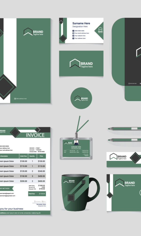 vecteezy modern business corporate identity stationery 11336899