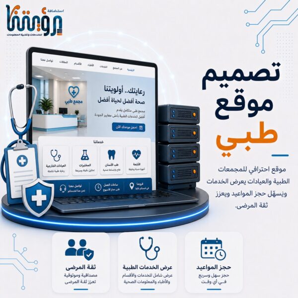 تصميم موقع مجمع طبي ومستوصف وعيادة صحية